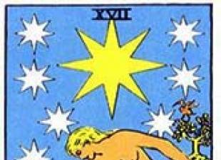 Comment fonctionnent les XVII Arcanes Étoile dans le Tarot Signification de l'étoile de la carte de Tarot